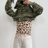 T-Shirt - Celeste in Grass & Peach