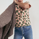 T-Shirt - Celeste in Grass & Peach