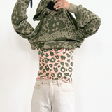 The Hoodie - Dottie in Olive & Khaki