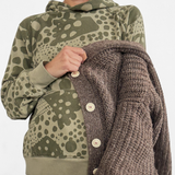 The Hoodie - Dottie in Olive & Khaki