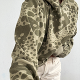 The Hoodie - Dottie in Olive & Khaki