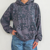 The Hoodie - Dottie in Faded Black & Coal