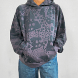 The Hoodie - Dottie in Faded Black & Coal