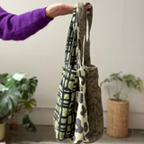 The Petite Tote - Darby - Midnight - Moss