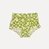 High Waist Under Things - Checks - Matcha