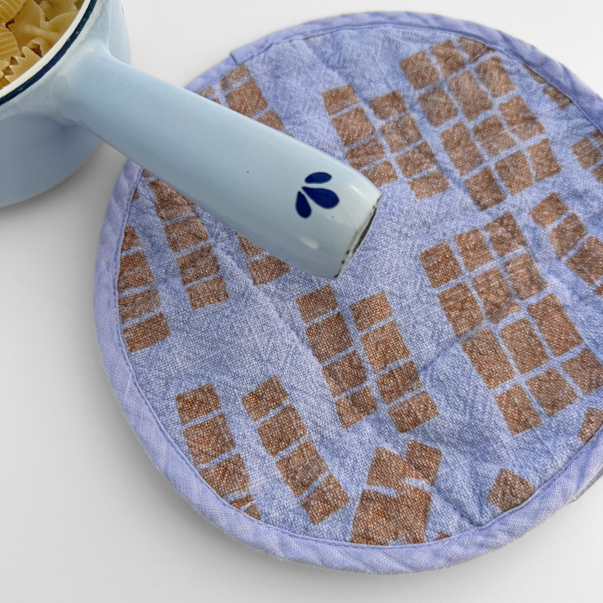 Circle Potholder - Tiles - Shell - Mist