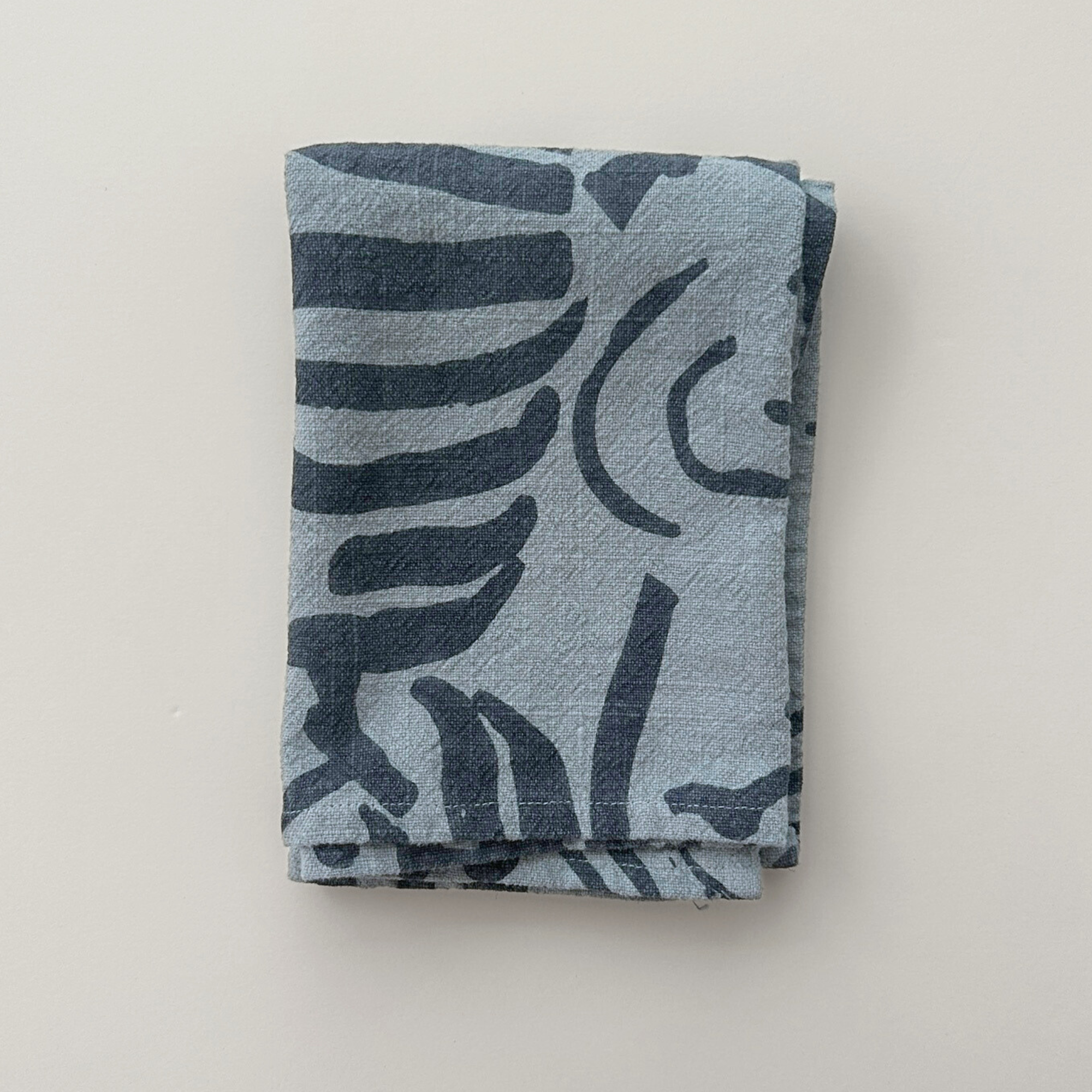 Tea Towel - Fold - Slate - Stone Blue