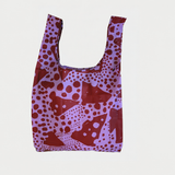 Foldie Tote - Dottie in Hot Violet & Dark Red