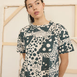 Studio Tee - Dottie in Faded Black & Natural