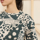 Studio Tee - Dottie in Faded Black & Natural