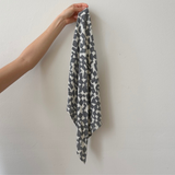 Bandana - Checks - Faded Black - Natural