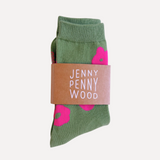 Celeste Crew	- Moss & Fuchsia