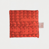 Foldie Tote - Triangles in Coral & Red Gold
