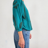 The Stevie Sweatshirt - Ziggy in Olive & Teal