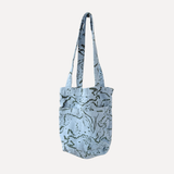 The Petite Tote - Drape - Pine - Chambray