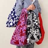 Foldie Tote - Dottie in Black & Cream
