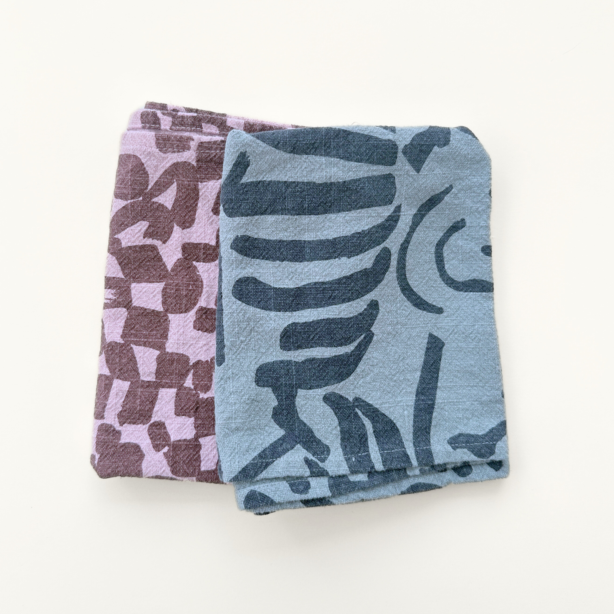 Tea Towel - Fold - Slate - Stone Blue