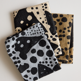 Tea Towel  - Dottie in Faded Black & Beach