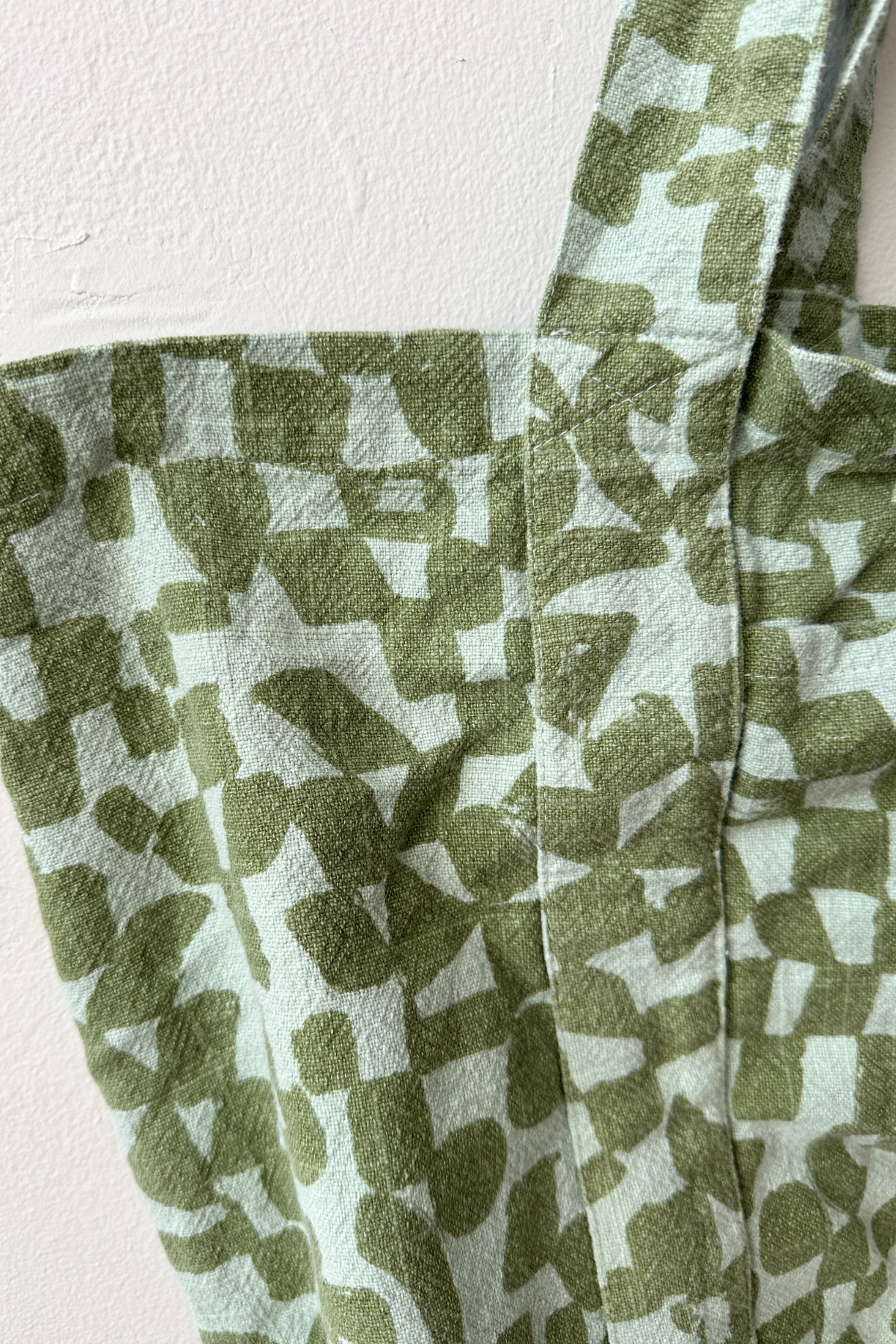 Big Sloppy Tote - Checks - Matcha - Sage