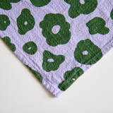 Tea Towel  - Celeste in Grass & Lilac Pop