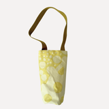 Wine Tote - Dottie in Lemon & Green Olive