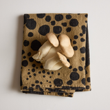 Tea Towel  - Dottie in Faded Black & Beach