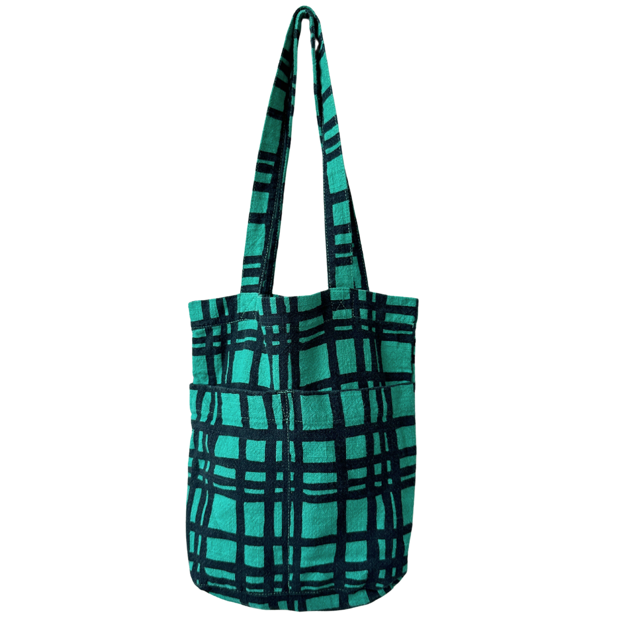 The Petite Tote - Darby - Midnight - Lucky Green