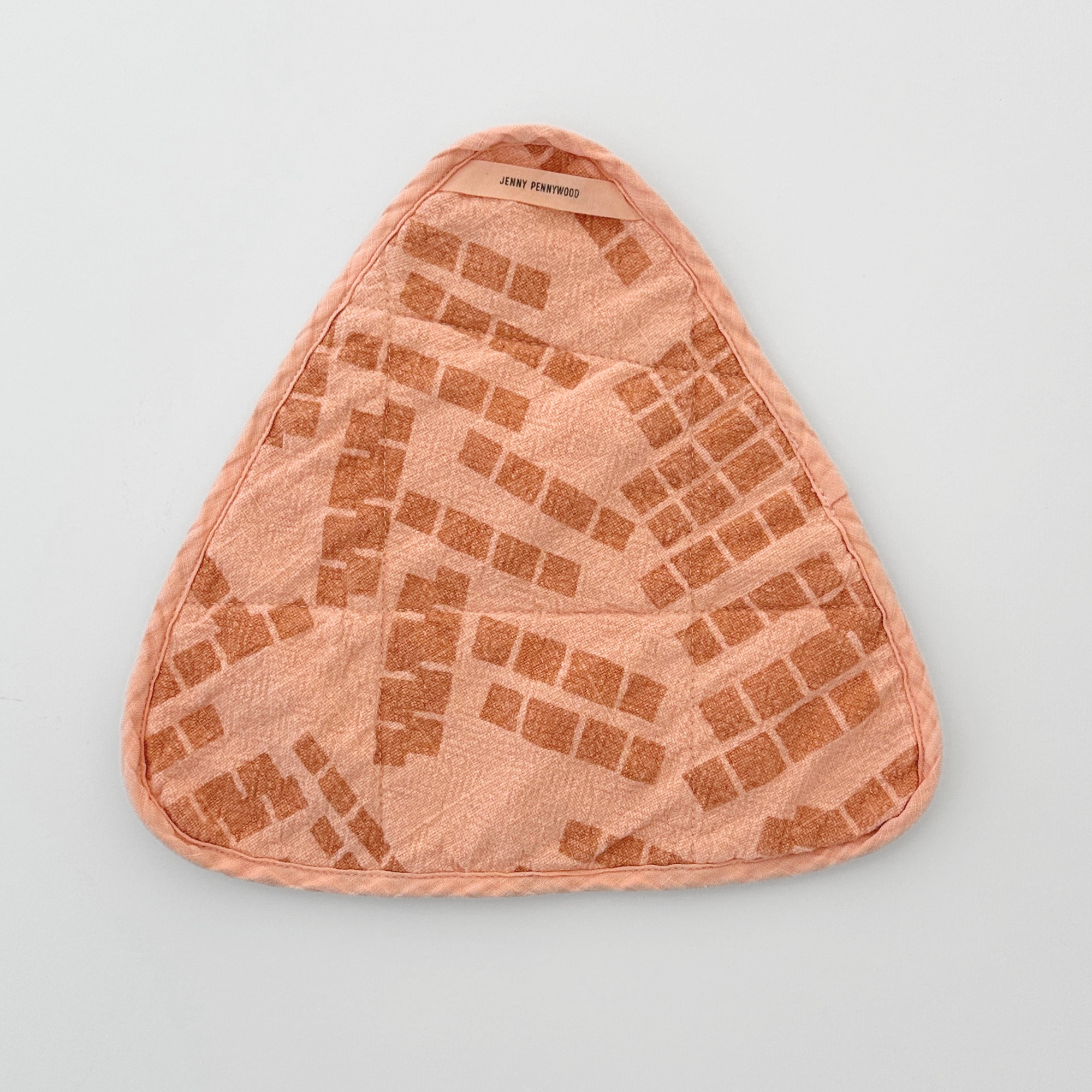 Triangle Potholder - Tiles - Shell - Champagne