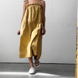 Nap Dress - Drape - Yellow - Ocher