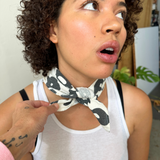 Bandana - Celeste - Faded Black - Natural