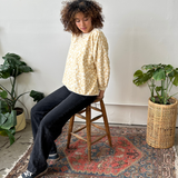 The Stevie Sweatshirt - Checks in Butterscotch