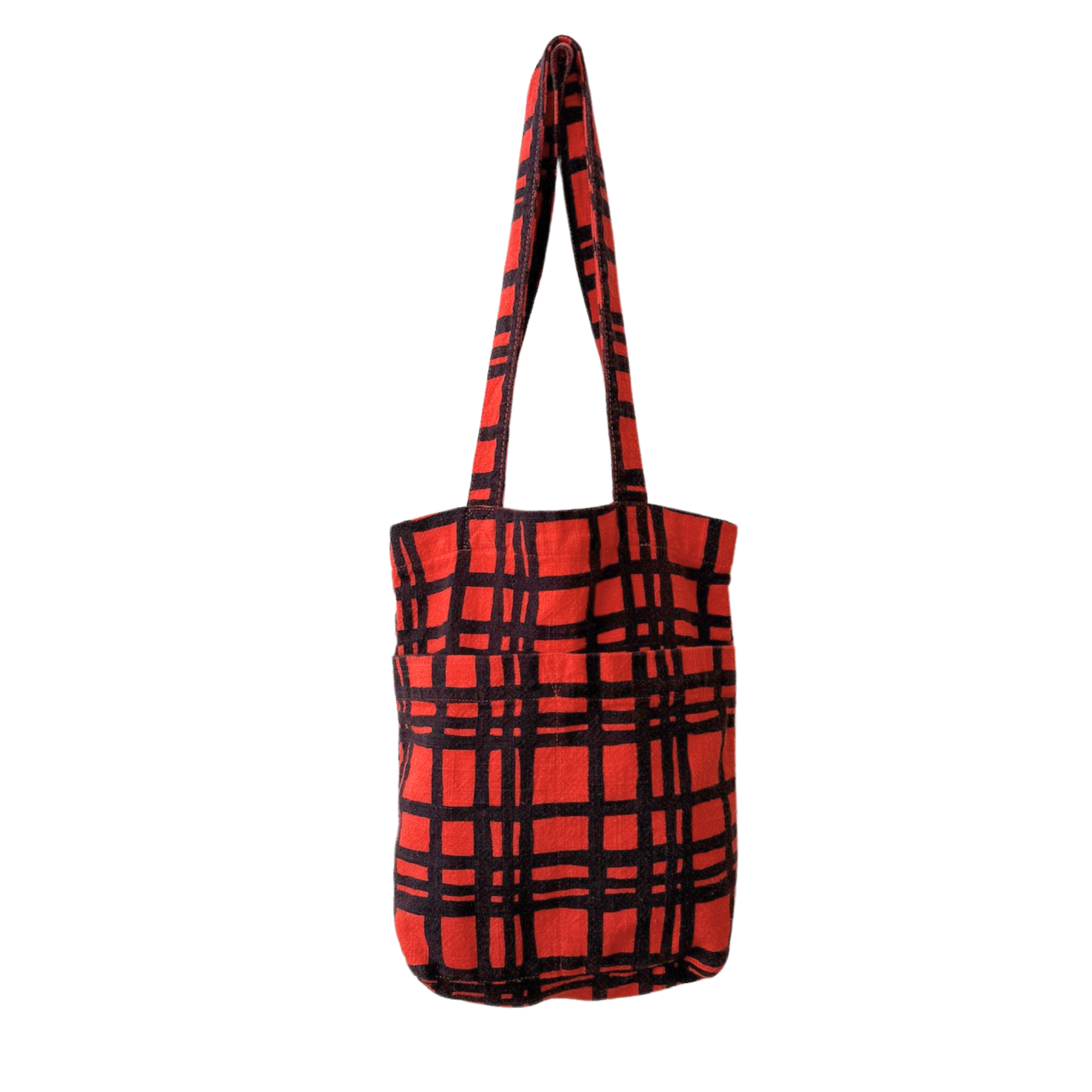 The Petite Tote - Darby - Midnight - Tomato