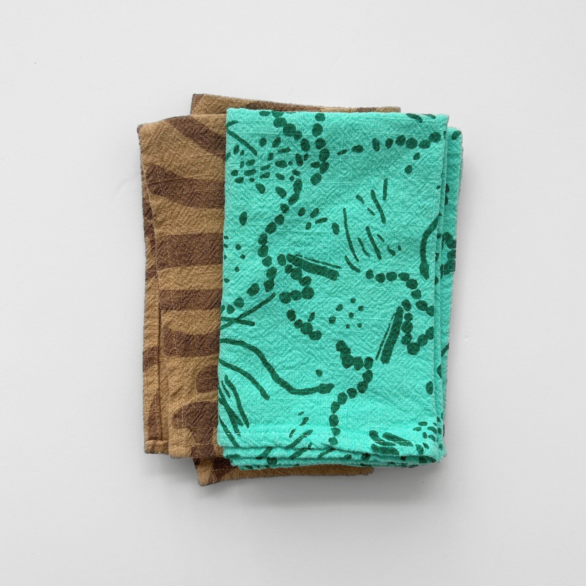 Tea Towel - Drape - Circus Green - Pool