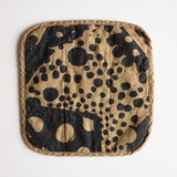 Potholder  - Dottie in Faded Black & Beach