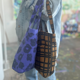 The Petite Tote - Celeste - Faded Black - Rave Blue