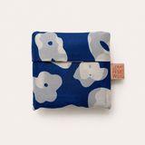 Foldie Tote - Celeste in Cobalt & Cream