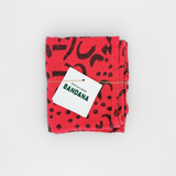 Bandana - Dashes & Moons - Charcoal - Raspberry