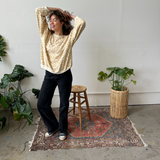 The Stevie Sweatshirt - Checks in Butterscotch