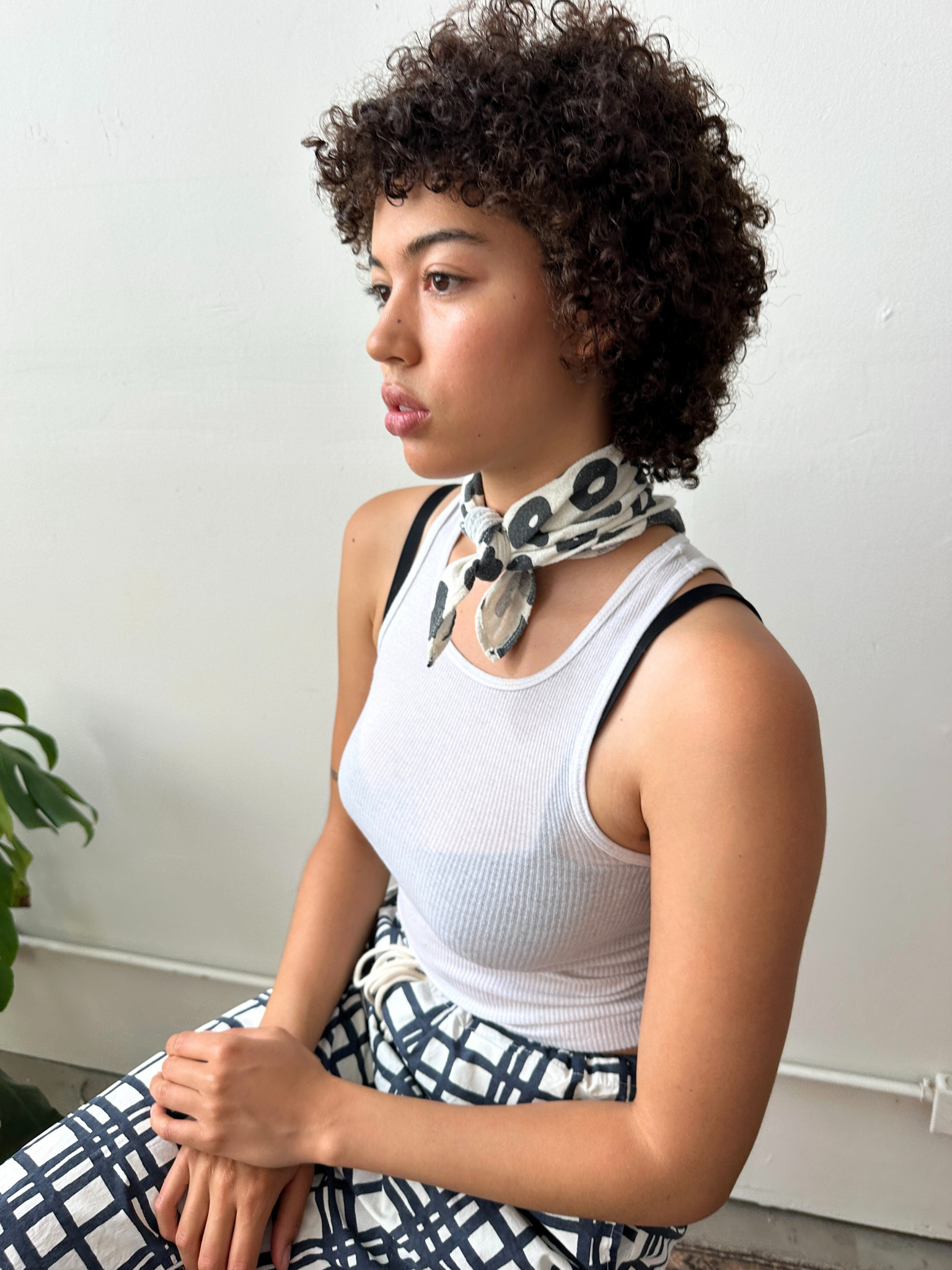 Bandana - Celeste - Faded Black - Natural