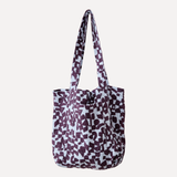 Medium Sloppy Tote - Checks - Blackberry - Fog