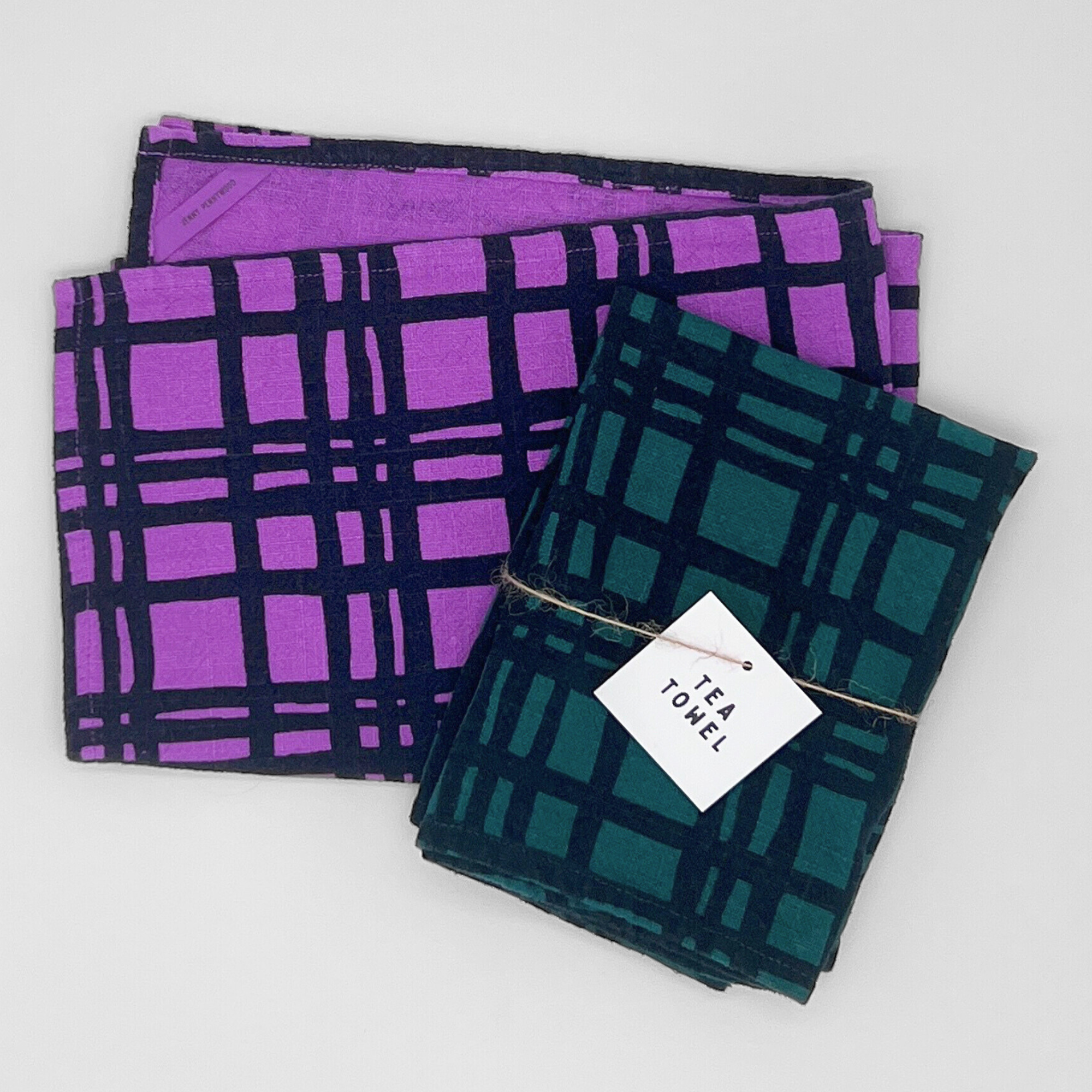 Tea Towel - Darby - Midnight - Teal