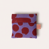 Foldie Tote - Dottie in Hot Violet & Dark Red