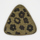 Triangle Potholder - Celeste - Faded Black - Khaki