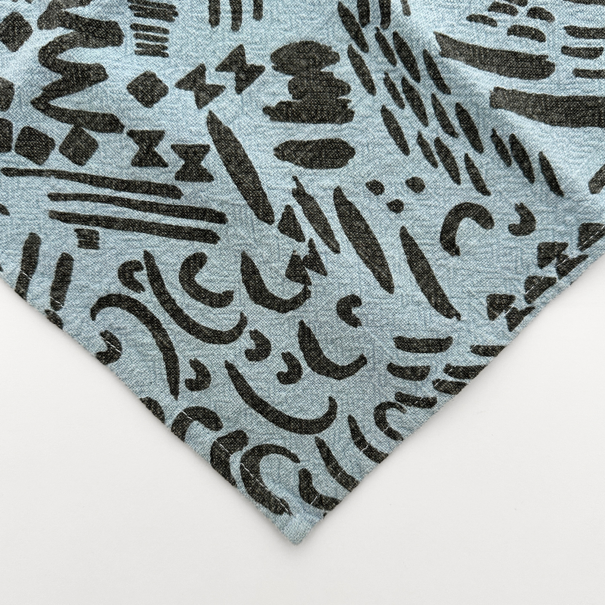 Everyday Napkins - Dashes & Moons - Charcoal - Steele Blue