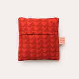 Foldie Tote - Triangles in Coral & Red Gold