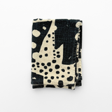 Tea Towel - Dottie - Faded Black - Natural