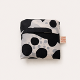 Foldie Tote - Dottie in Black & Cream