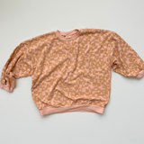 The Stevie Sweatshirt - Checks in Champagne