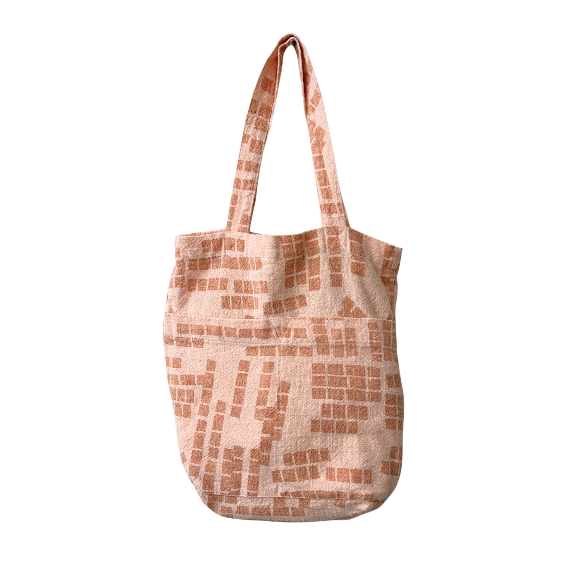 The Petite Tote - Tiles - Shell - Champagne