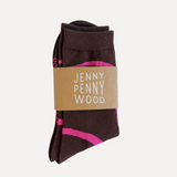 Ziggy Crew - Brown & Fuchsia